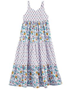 Roupa Infantil Menina Carters Vestido Floral Alça"