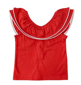 Bata Infantil Menina Janie and Jack – Vermelha Elegante