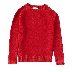 Blusa Infantil Classic Club Lã Vermelha – Inverno Quentinho