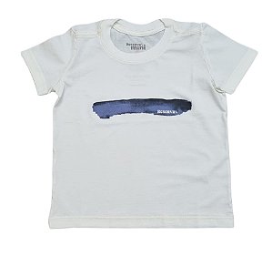 Camiseta Infantil Reserva Mini Off White – Estampa no Peito