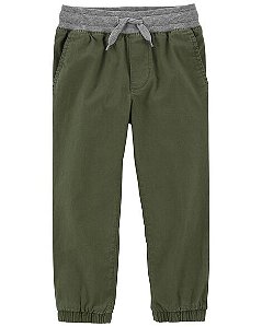 Calça Carter’s OshKosh Verde com Cós Cinza – Conforto e Estilo