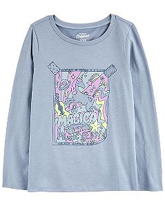 Camiseta Infantil OshKosh Menina – Magical Music Fest Estampada