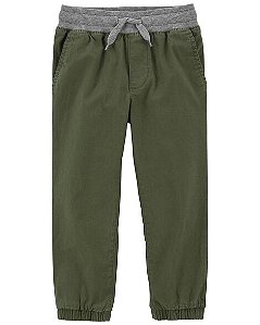 Calça Infantil OshKosh Sarja Verde Militar – Estilo e Conforto