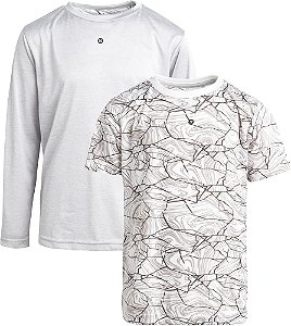 Kit Infantil RBX 2 Camisetas Cinza – Básico e Confortável