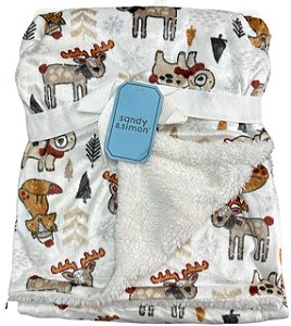Manta Infantil Menino Sandy e Simon Alce@