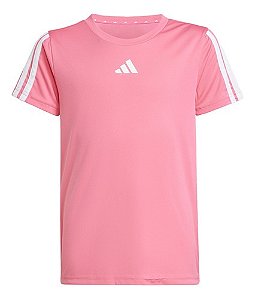 Camiseta Infantil Menina Adidas Manga Curta Pink