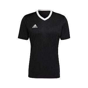 Camiseta Infantil Adidas Preta com Gola – Menino Estiloso