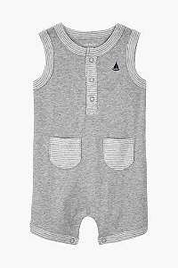 Romper Carter’s Regata Cinza Barco – Fresquinho e Fofo