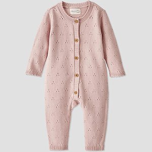 Macacão Infantil Menina Carter’s Little Planet Fio Rosa