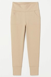 Legging Infantil Old Navy Menina – Bege com Elastano Confortável