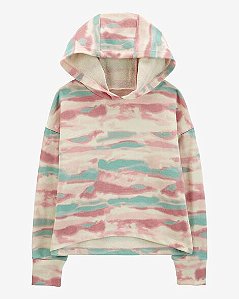 Blusa Moletom Infantil Menina Carter’s Tie Dye Com Gorro