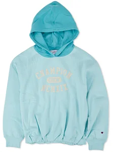 Blusa Moletom Infantil Menina Champion Azul – Conforto e Estilo