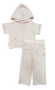 Conjunto Infantil Menina Juicy Couture – Moletinho Rosa com Calça