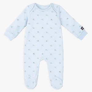 Macacão Calvin Klein Infantil Azul em Algodão – Bebê Menino