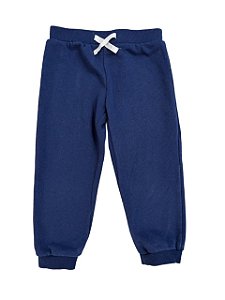 Calça Infantil Little Me Moletom Azul Marinho – Menino