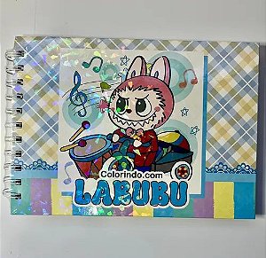 Livro Colorir Labubu Azul