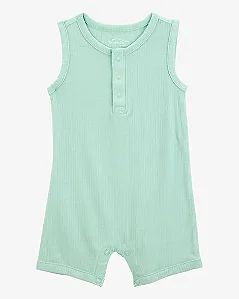 Romper Bebê Carter’s PurelySoft Canelado Verde