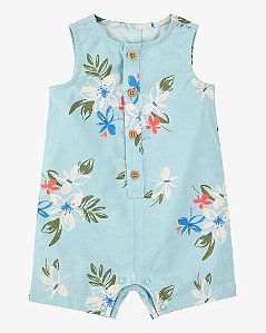 Romper Infantil Menino Carter’s Regata Tropical com Botões