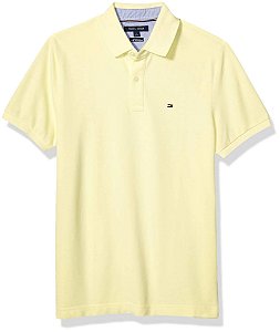 Camiseta Polo Infantil Menino Tommy Hilfiger Amarela Importada