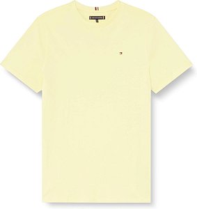Camiseta Infantil Menino Tommy Hilfiger Amarela Manga Curta Algodão