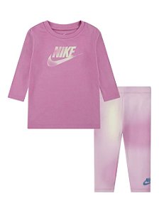 Conjunto Infantil Nike 2 Peças Camiseta + Legging Tie Dye Importado