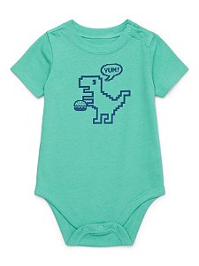 Body Infantil Menino Garanimals Verde Dinossauro Importado