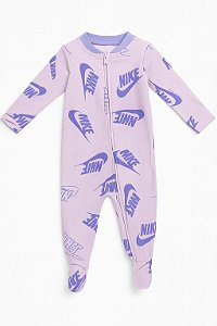 Macacão Infantil Menina Nike Algodão Lilás e Rosa Importado