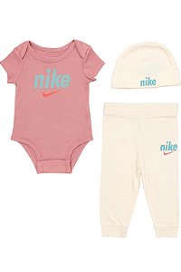 Conjunto 3 Peças Nike Body Bordô Com Legging e Touca