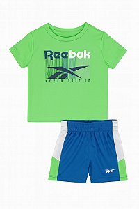Conjunto 2 Peças Menino Reebok Camiseta Verde e Bermuda Azul