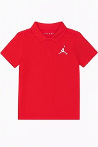 Camiseta Polo Vermelha Air Jordan Menino Importada