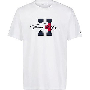 Camiseta Branca Menino Tommy Hilfiger Algodão Importada