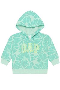 Moletom Gap Menina Verde Com Logo Neon