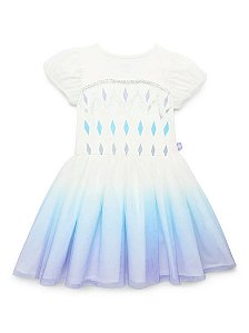 Disney - Fantasia Frozen - Vestido Branco Tule