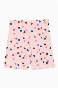 Shorts Infantil Menina Wonder Nation Rosa Bolinhas