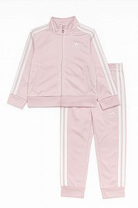 Conjunto Infantil Adidas Tiberio Rosa e Branco Original Importado