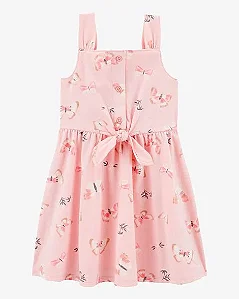 Vestido Infantil Menina Carters Rosa Borboletas