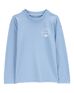 Camiseta Praia Manga Longa Menino Carters Azul Califórnia
