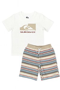 Conjunto 2 Peças Menino Quiksilver Camiseta e Bermuda Atoalhada