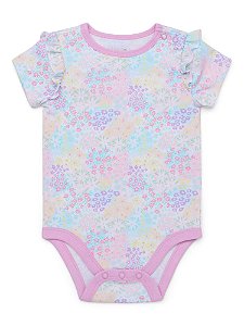 Body Infantil Menina Garanimals Lilás Flores Importado