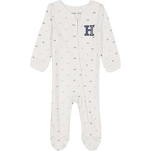Macacão Infantil Tommy Hilfiger - Algodão Off White - Importado