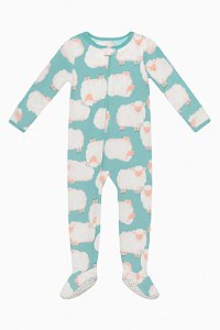 Macacão Fleece Menina Carters Verde Ovelha