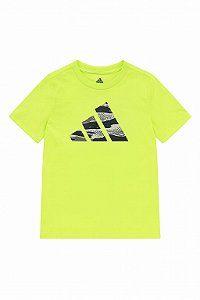 Camiseta Manga Curta Menino Adidas Verde Neon Importada