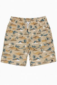 Bermuda Menino Praia Quiksilver Caramelo Coqueiros