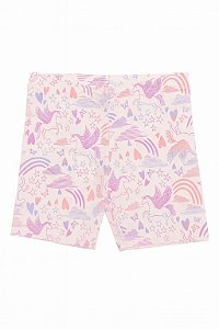 Shorts Infantil Menina Wonder Nation Rosa Unicórnio Importado