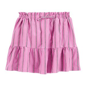 Saia Menina Carters Lilás Com Listras