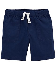 Bermuda Infantil Menino Carters Azul Marinho Cordão Branco