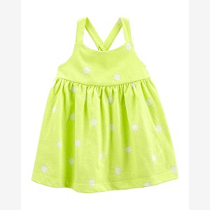 Vestido Infantil Menina Carters Alça Neon Sol