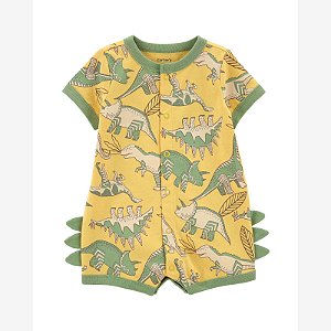 Romper Infantil Menino Carters Amarelo Dinossauro