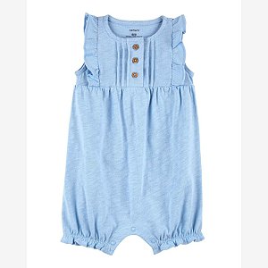 Romper Infantil Menina Carters Azul Botões