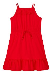 Vestido Infantil Menina Carters Vermelho Alça Com Renda